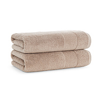 Aston & Arden Turkish Solid Bath Towel 30x60 Hummus - Pack Of 2 (BT-TS-3060-18-HMS)