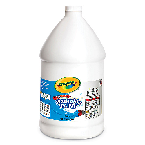 Crayola Washable Paint, White, 1 gal Bottle (542128053)