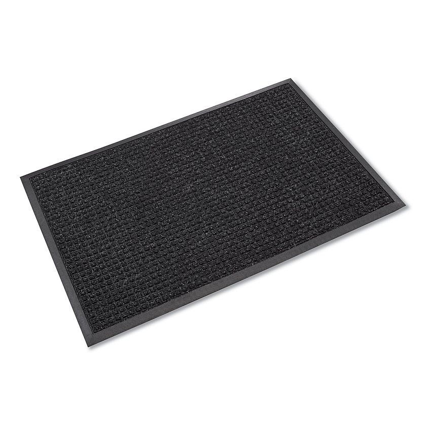 Crown Mats Super-Soaker Wiper Mat with Gripper Bottom, Polypropylene, 46 x 72, Charcoal (SSR046CH)
