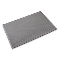 Crown Mats Ribbed Vinyl Anti-Fatigue Mat, Rectangular, Gray Ribbed Surface, 27" x 36" (FJS736GY)