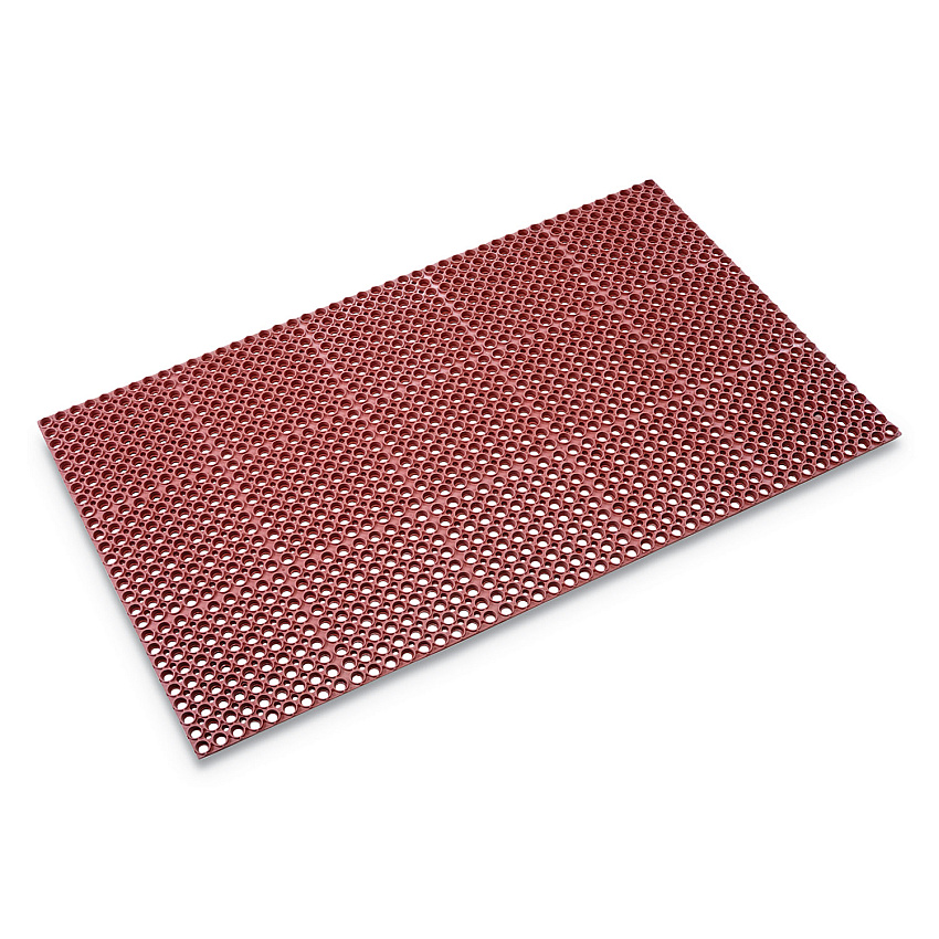Crown Mats Safewalk Heavy-Duty Anti-Fatigue Drainage Mat, Grease-Proof, 36 x 60, Terra Cotta (WSTF35TC)