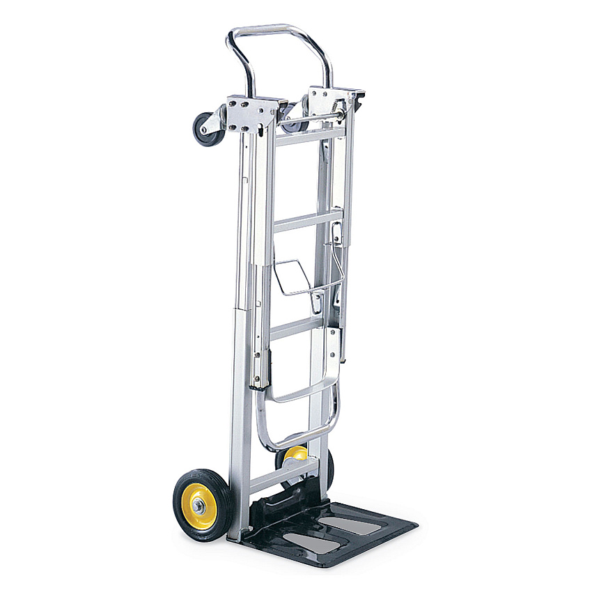 Safco HideAway Convertible Truck, 250 lb to 400 lb Capacity, 15.5 x 43 x 36, Aluminum (4050)