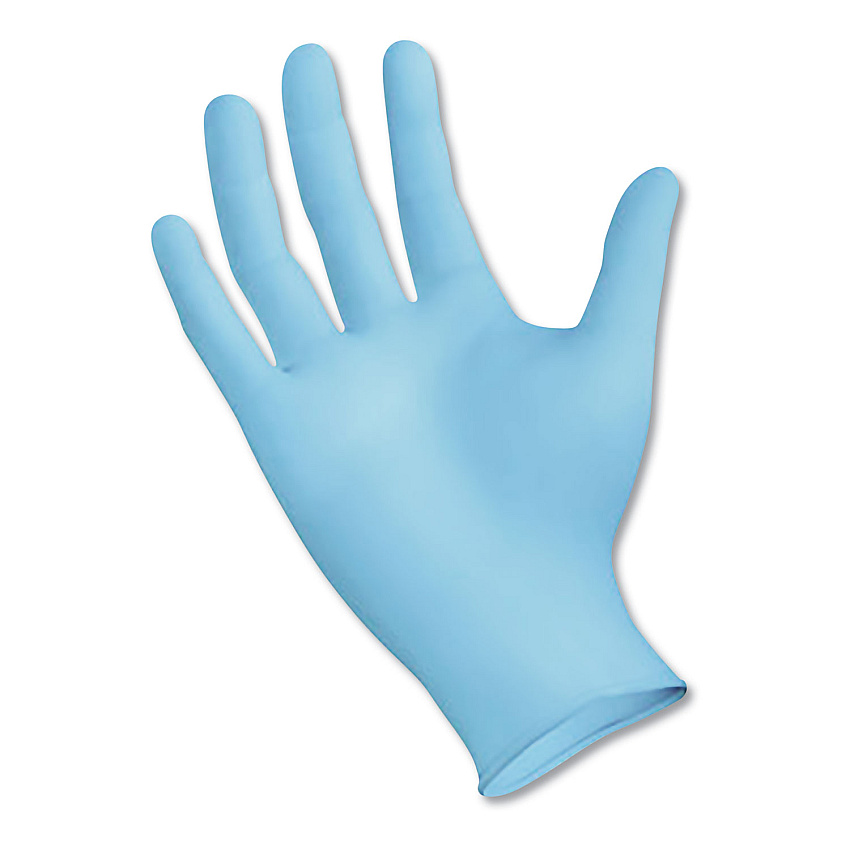 Boardwalk&reg; Disposable Food Service Nitrile Gloves, Large, Blue, 5 mil, 1000/Carton (BWK382LCTA)