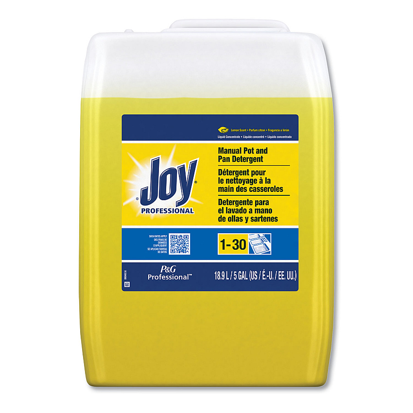 Joy Dishwashing Liquid, Lemon Scent, 5 gal Cube (43608)