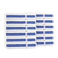 Admiral Hospitality Bath Towel 24x48 Blue Stripe - Pack Of 12 (P-ADM-B-8BCS)