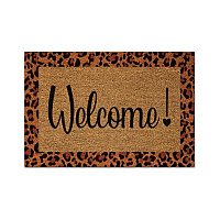 Coir Rug - Welcome Cheetah - 24x36, 1 Each (P-COIR2436MC-WC)