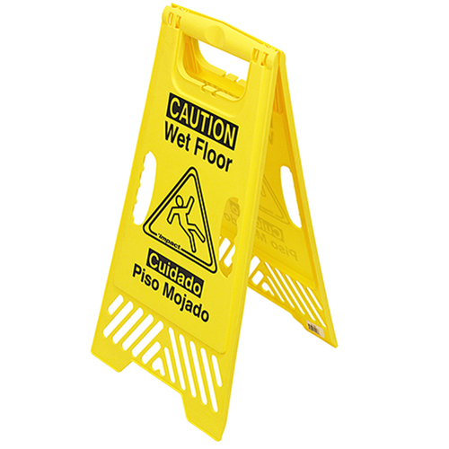 Sign Wet Floor Yellow Black, Case Of 6 (9152BH)