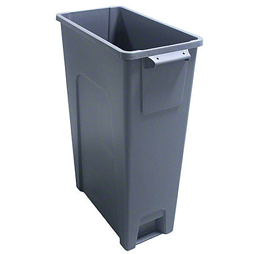 Thin Bin 23 Gallon Waste Container, Award Winning Slim Recycling & Trash Receptacle, Space-efficient, Gray, Case Of 4 (T0039-00)