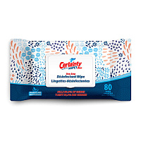 Certainty Plus Disinfectant Wipes Flat Pack, 8”x6”, 80 Wipes/flat Pack - Case Of 12 Packs (91280)