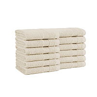 Host & Home Washcloth 13x13 Ivory - Pack Of 12 (HH-WC-1313-IV)