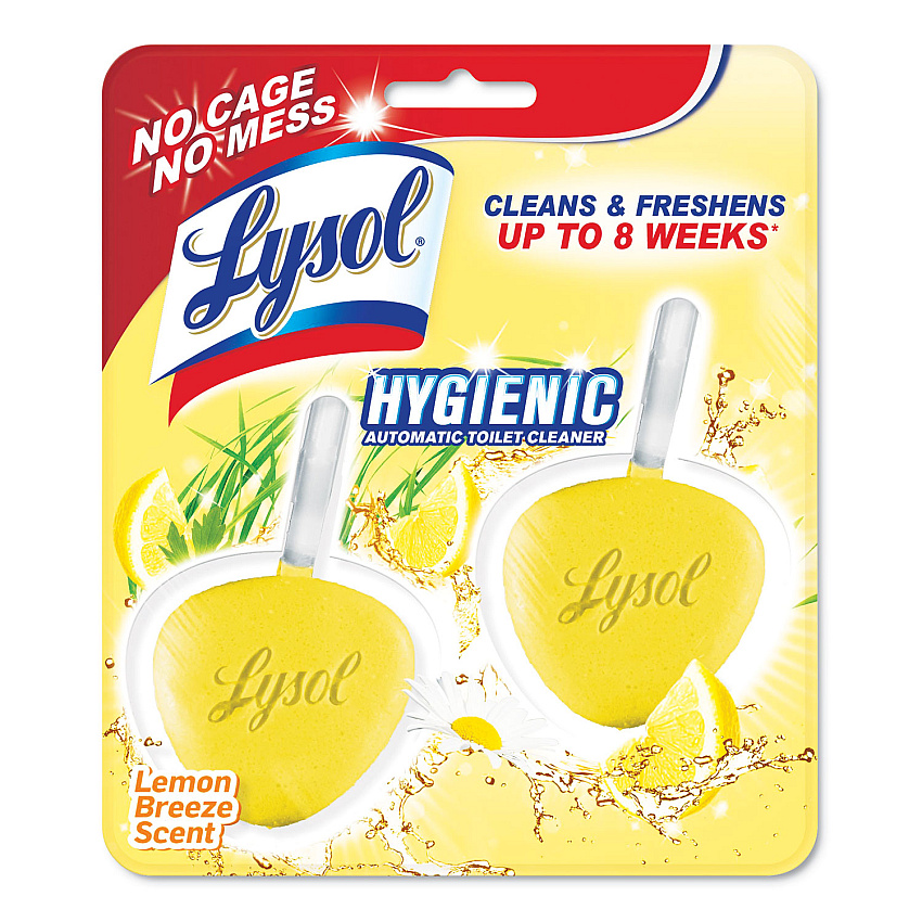 Lysol&reg; No Mess Automatic Toilet Bowl Cleaner Pack, Citrus, 2 Pack (83723)