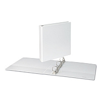 Universal Slant D-Ring View Binder, 3 Rings, 1.5" Capacity, 11 x 8.5, White (UNV20744)