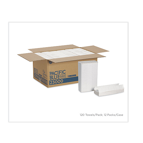 Pacific Blue&trade; Select C-Fold Paper Towels, 2-Ply, White, 1440 Towels (23000)