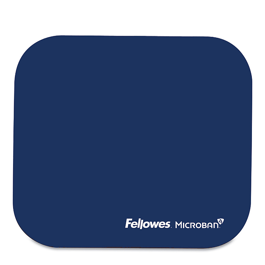 Fellowes Mouse Pad with Microban Protection, 9 x 8, Navy (5933801)