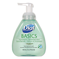 Dial Basics Hypoallergenic Foaming Hand Wash, Honeysuckle Scent, 15.2 oz (98609EA)