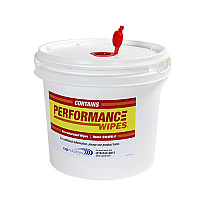 Wetworks Pre-saturated Hard Surface Wipe, White, 8x6, 800/rl - 1 Roll + 1 Bucket (SW4PK-PKIT)