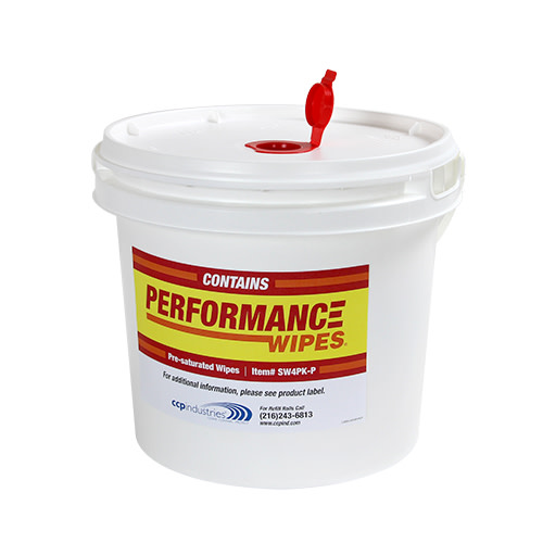 Wetworks Pre-saturated Hard Surface Wipe, White, 8x6, 800/rl - 1 Roll + 1 Bucket (SW4PK-PKIT)