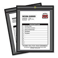 C-Line Shop Ticket Holders, Stitched, One Side Clear, 75 Sheets, 9 x 12, 25/Box (45912)
