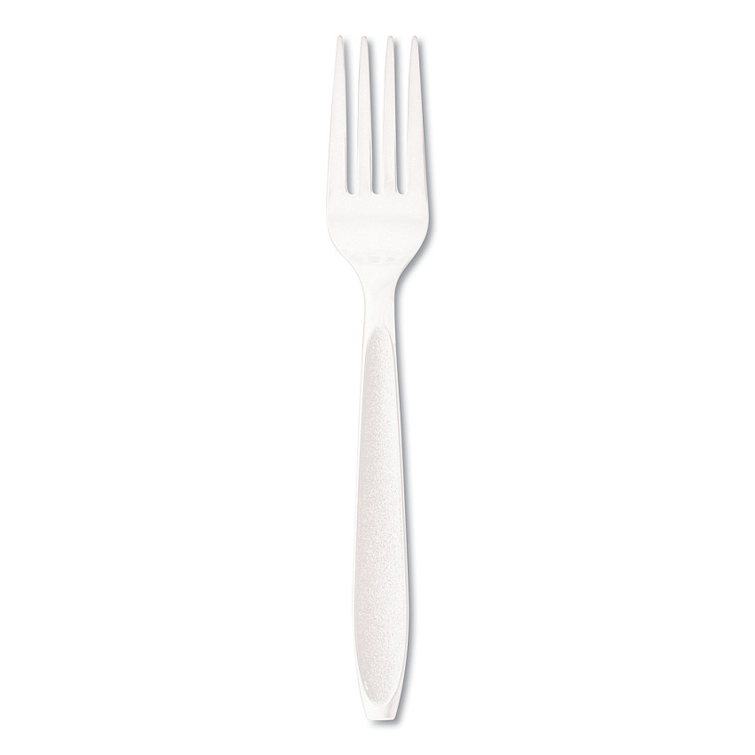 SOLO Impress Heavyweight Full-Length Polystyrene Cutlery, Fork, White, 1,000/Carton (HSWF0007)