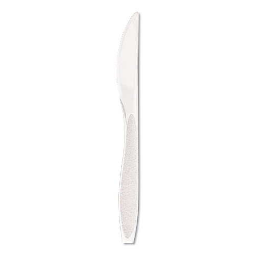 SOLO Impress Heavyweight Full-Length Polystyrene Cutlery, Knife, White, 1,000/Carton (HSWK0007)