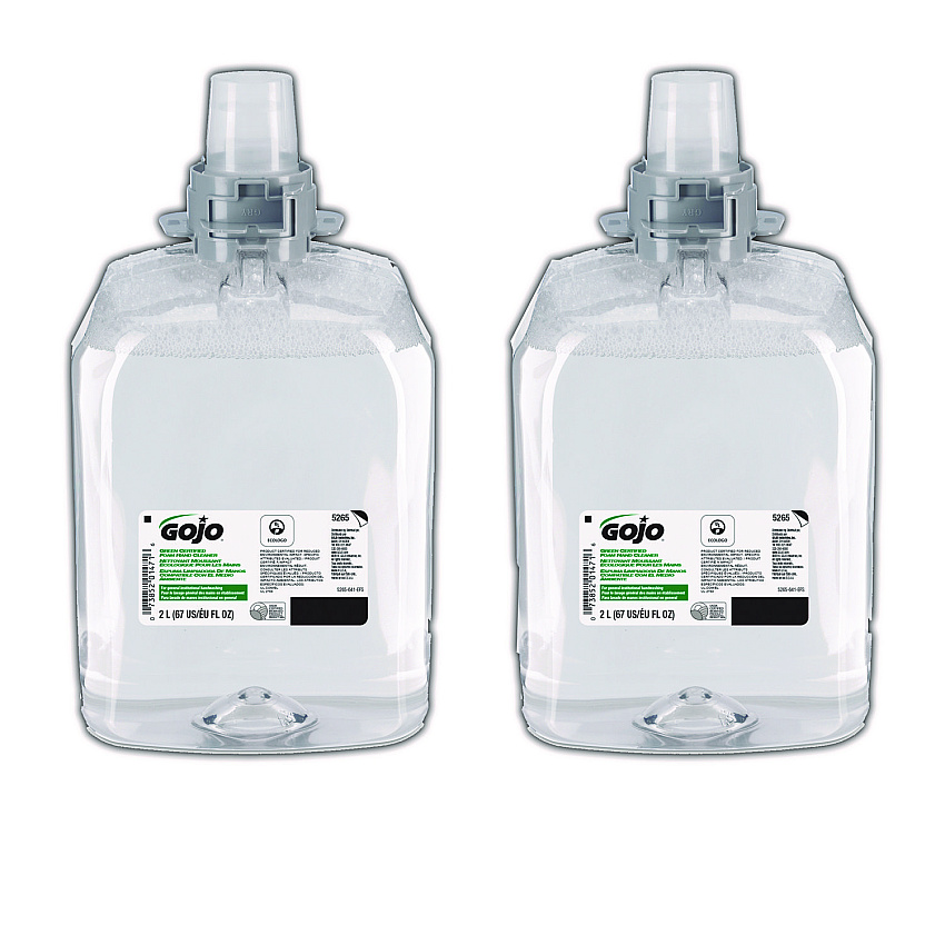 GOJO Green Certified Foam Hand Cleaner Refill, Unscented, 2,000 mL, 2/Carton (526502)