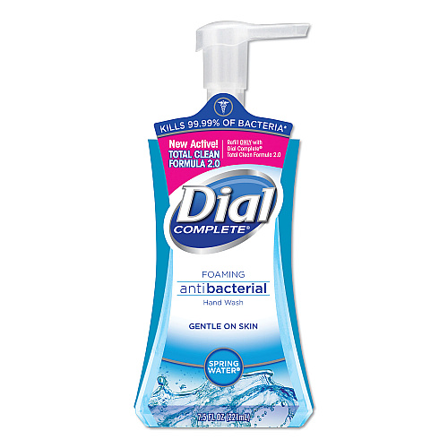 Dial Antibacterial Foaming Hand Wash, Spring Water Scent, 7.5 oz (05401)