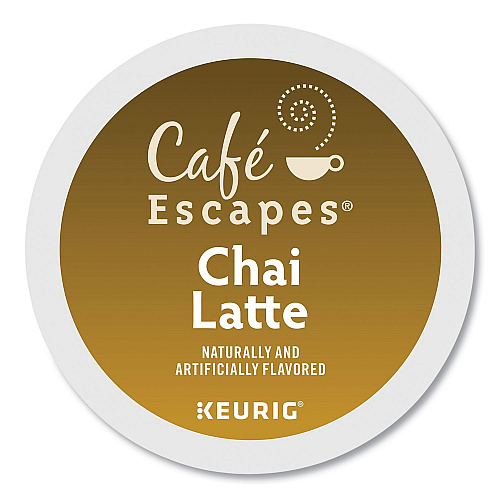 Keurig Cafe Escapes Chai Latte K-Cups, 24/Box (6805)