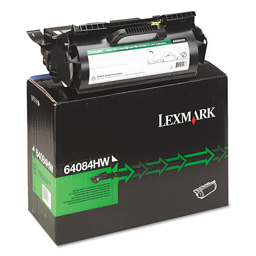 Lexmark 64084HW High-Yield Toner, 21,000 Page-Yield, Black