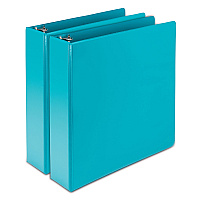 Samsill Earths Choice Plant-Based Durable Fashion View Binder, 3 Rings, 2