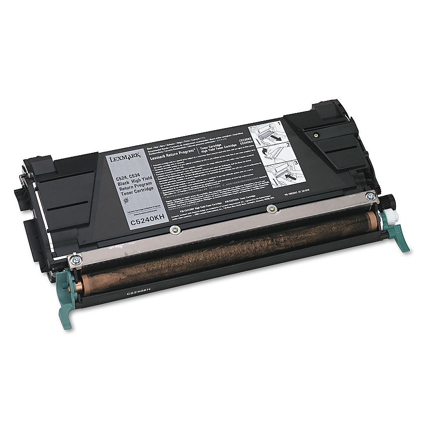 Lexmark C5240KH Return Program High-Yield Toner, 8,000 Page-Yield, Black
