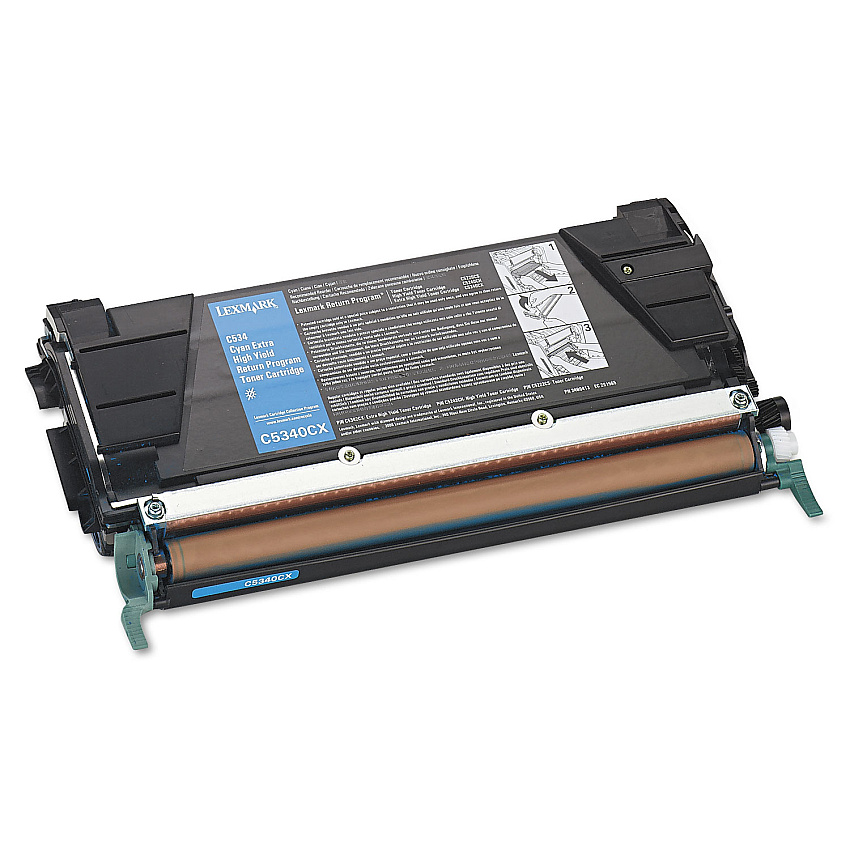 Lexmark C5340CX Return Program Extra High-Yield Toner, 7,000 Page-Yield, Cyan