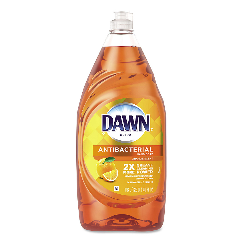 Dawn Ultra Antibacterial Dishwashing Liquid, Orange, 40 oz Bottle (91092EA)