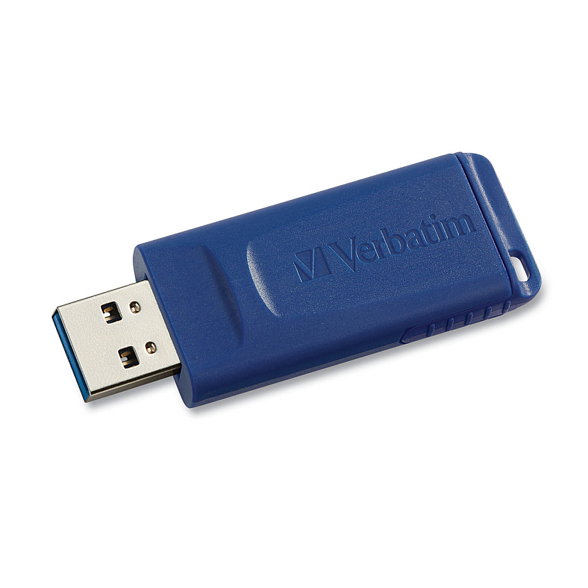 Verbatim Classic USB 2.0 Flash Drive, 16 GB, Blue (97275)