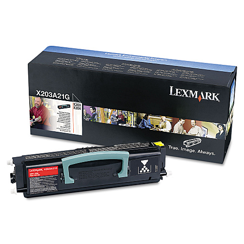 Lexmark X203A11G Return Program Toner, 2,500 Page-Yield, Black