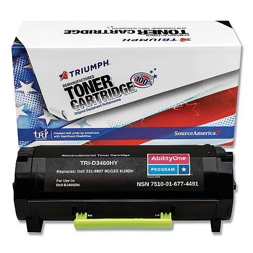 AbilityOne 7510016774491 Remanufactured 331-9808/331-9807 Extra High-Yield Toner, 20,000 Page-Yield, Black