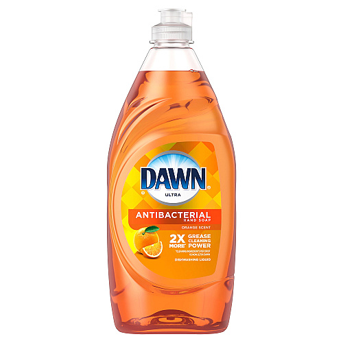 Dawn Ultra Antibacterial Dishwashing Liquid, Orange Scent, 28 oz Bottle, 8/Carton (97318)