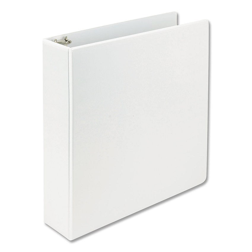 Samsill Earth's Choice Plant-Based D-Ring View Binder, 3 Rings, 2" Capacity, 11 x 8.5, White (16967)