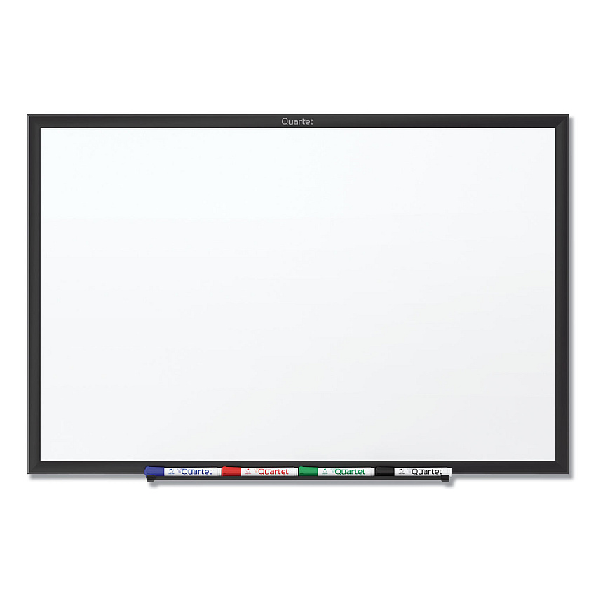 Quartet Classic Series Total Erase Dry Erase Boards, 48 x 36, White Surface, Black Aluminum Frame (S534B)