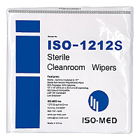 Sterile Iso-wipe 12x12 Non-woven Polycellulose Wiper, 50, Bag Of 20 (ISO-1212S)