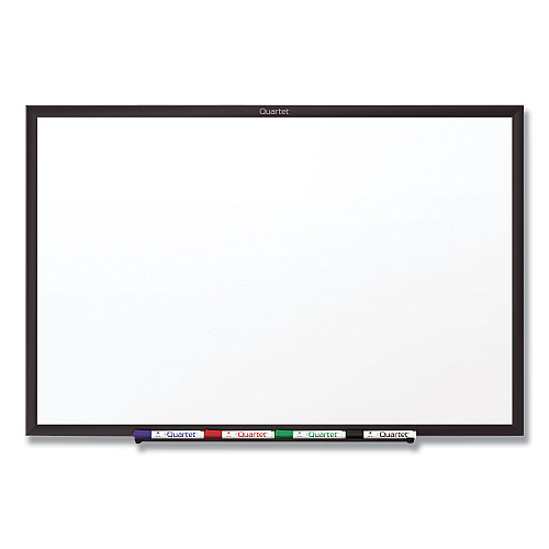 Quartet Classic Series Total Erase Dry Erase Boards, 96 x 48, White Surface, Black Aluminum Frame (S538B)