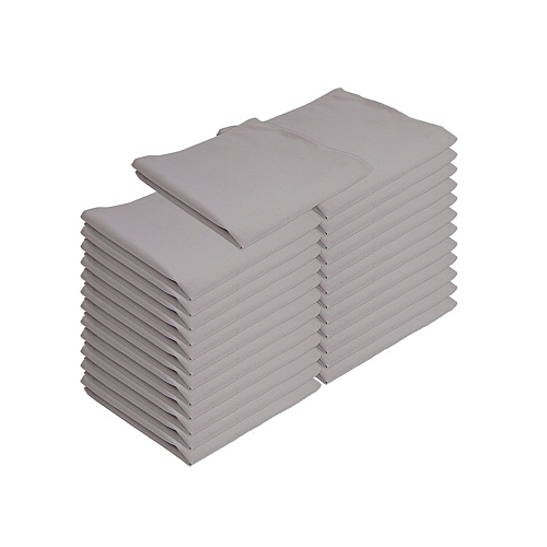Mariposa Poly Spun Napkin 20x20 Light Gray - Pack Of 25 (PNP-NAP-GREY-25)