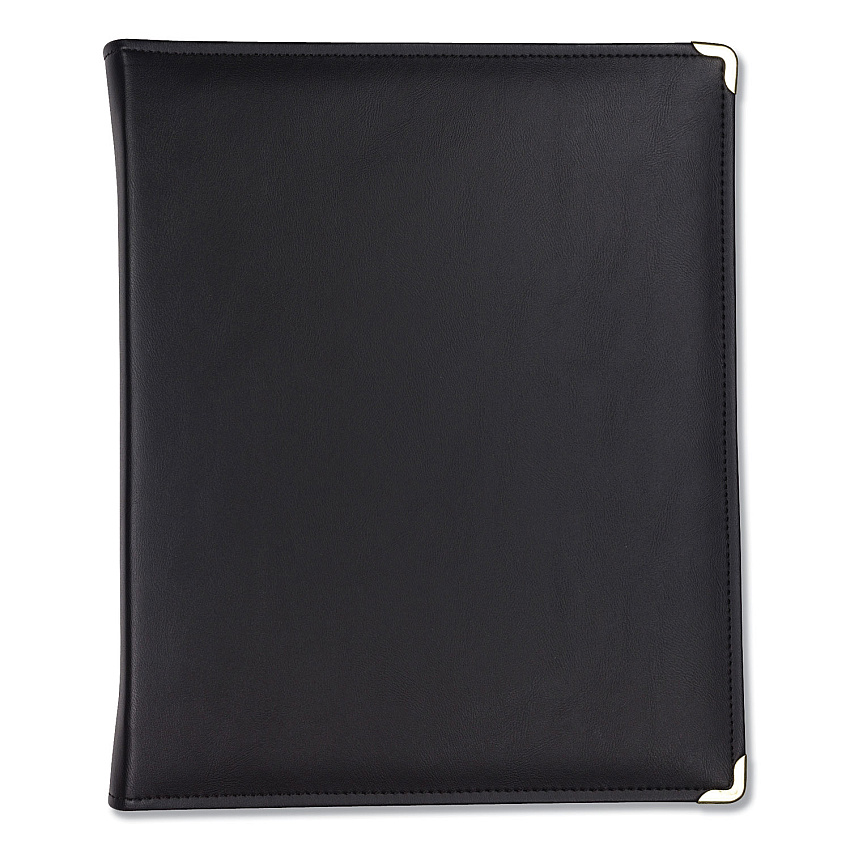 Samsill Classic Collection Zipper Ring Binder, 3 Rings, 1.5" Capacity, 11 x 8.5, Black (15250)