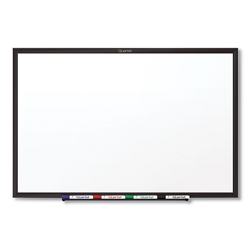 Quartet Classic Series Total Erase Dry Erase Boards, 60 x 36, White Surface, Black Aluminum Frame (S535B)