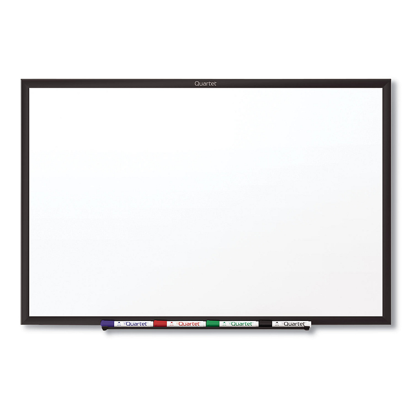 Quartet Classic Series Total Erase Dry Erase Boards, 60 x 36, White Surface, Black Aluminum Frame (S535B)