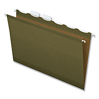Pendaflex Ready-Tab Reinforced Hanging File Folders, Legal Size, 1/6-Cut Tabs, Standard Green, 25/Box (42591)