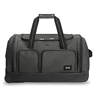 SOLO Leroy Rolling Duffel, Fits Devices Up to 15.6", Polyester, 12 x 10.5 x 10.5, Gray (UBN98010)