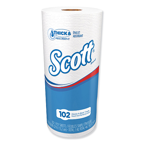 Scott&reg; Choose-A-Sheet Kitchen Paper Towels, 1-Ply, 24 Rolls (47031)