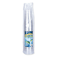 WNA Comet Plastic Tumblers, Tall, 12 oz, Clear, 500/Carton (PGT12)