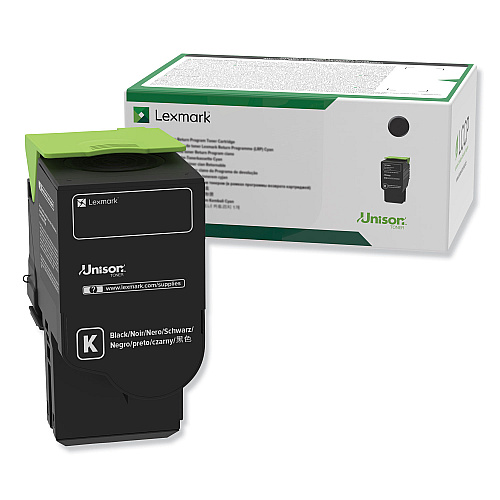 Lexmark 78C1XK0 Return Program Extra High-Yield Toner, 8,500 Page-Yield, Black