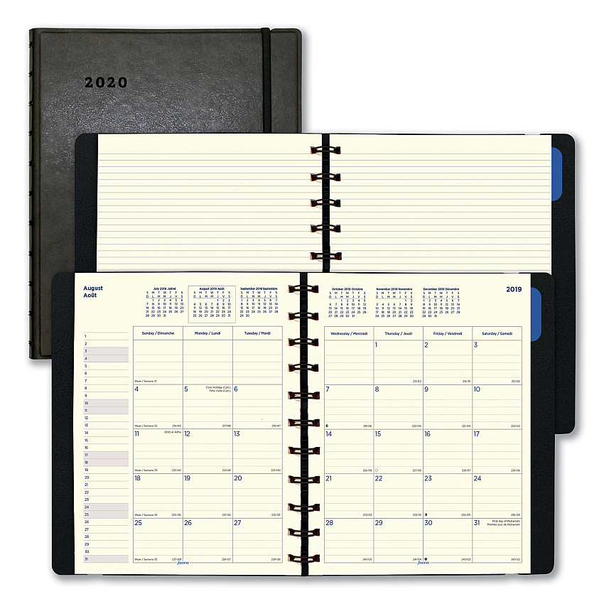Filofax Soft Touch 17-Month Planner, 10.88 x 8.5, Black Cover, 17-Month: Aug 2025 to Dec 2026 (C1811001)